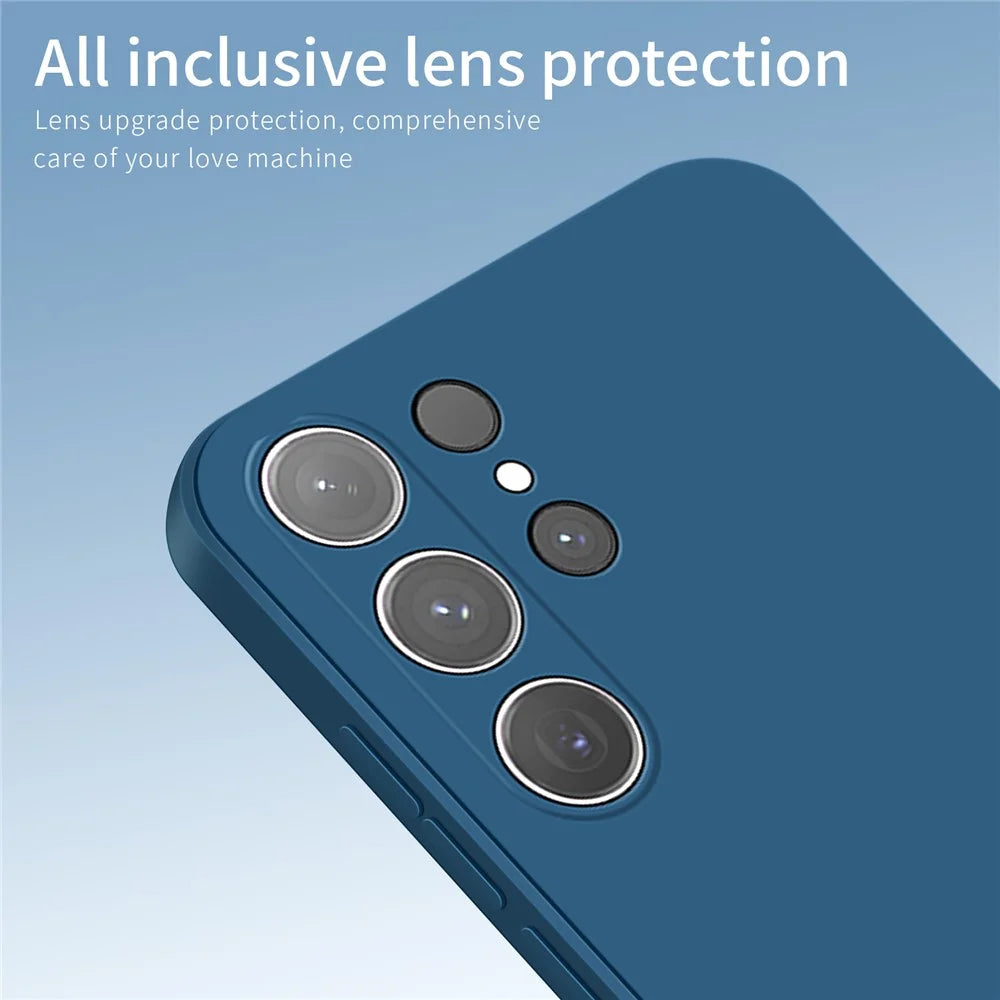 PINWUYO JK Touching Series for Samsung Galaxy S24 Ultra Case Soft TPU Mobile Phone Cover - Navy Blue - 2