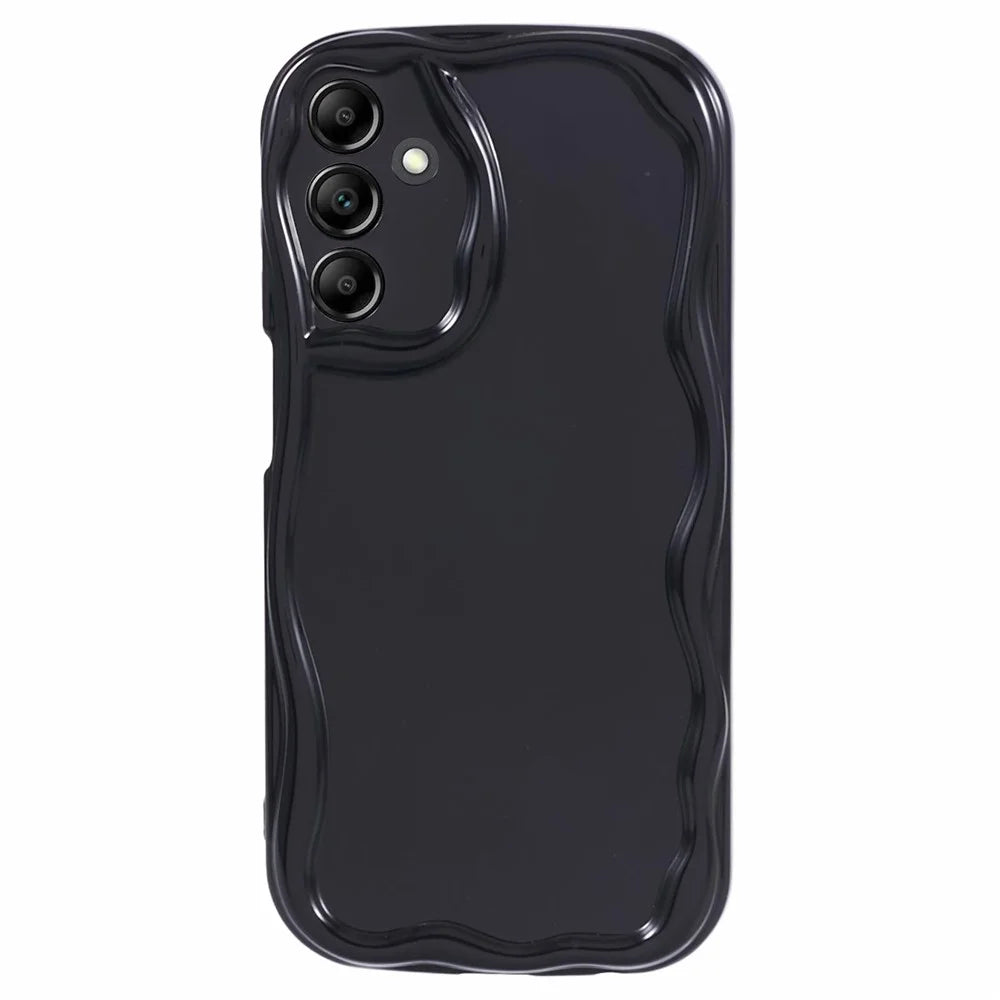 YX Series For Samsung Galaxy A15 5G Case Creative Shockproof TPU Cover (Precise Cutout) - Black - 1
