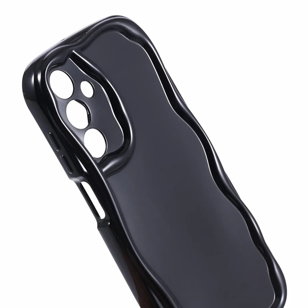 YX Series For Samsung Galaxy A15 5G Case Creative Shockproof TPU Cover (Precise Cutout) - Black - 6