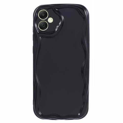 YX Series For Samsung Galaxy A05 4G Case Wave Shape Precise Cutout Mobile Phone Shell - Black - 1