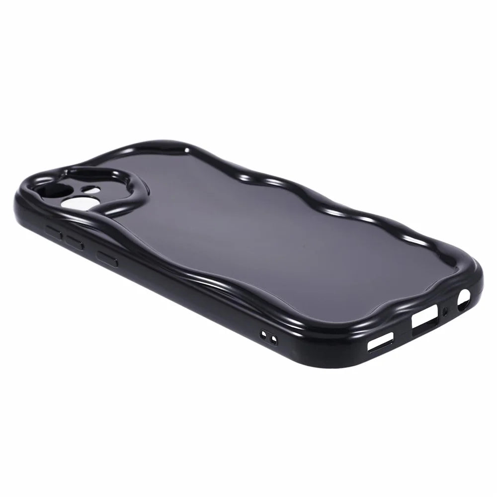 YX Series For Samsung Galaxy A05 4G Case Wave Shape Precise Cutout Mobile Phone Shell - Black - 5