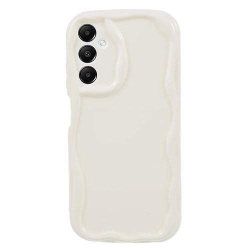 YX Series For Samsung Galaxy A05s 4G Case Wave Shape TPU Precise Cutout Phone Shell - White - 1