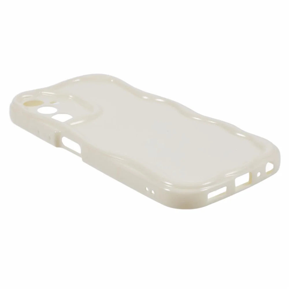 YX Series For Samsung Galaxy A05s 4G Case Wave Shape TPU Precise Cutout Phone Shell - White - 5