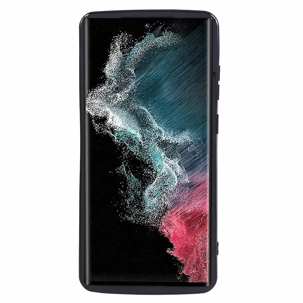 YX Series For Samsung Galaxy S22 Ultra 5G Case Precise Cutout Drop-proof TPU Phone Back Protector - Black - 2