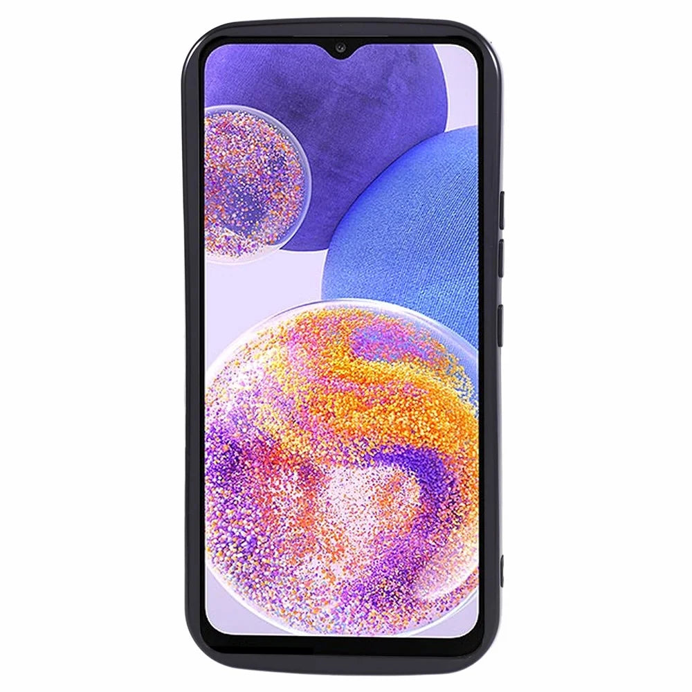 YX Series For Samsung Galaxy A13 4G TPU Case Wave Shape Phone Cover (Precise Cutout) - Black - 2