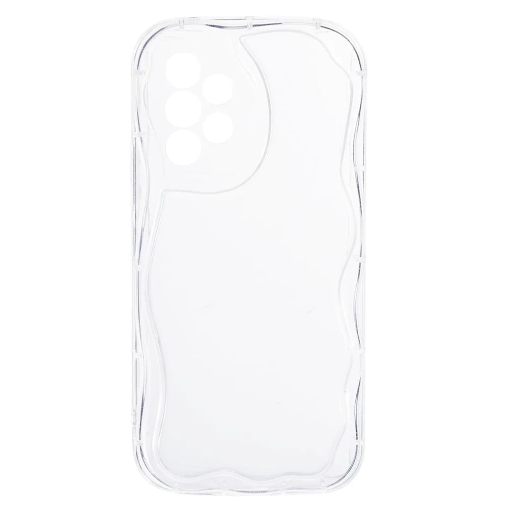 YX Series For Samsung Galaxy A33 5G TPU Case Curly Wave Frame Phone Cover (Precise Cutout) - Transparent - 2