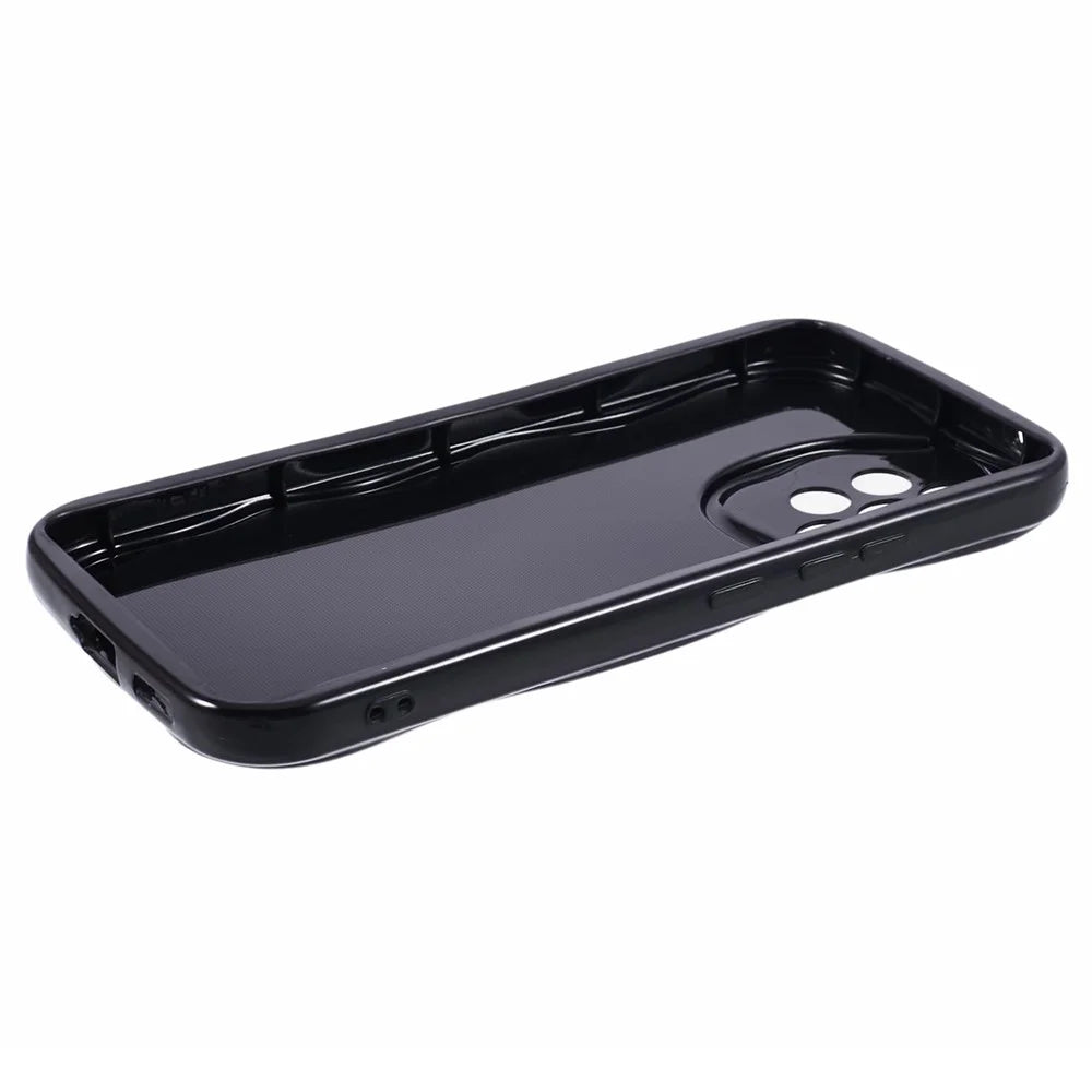 YX Series For Samsung Galaxy A53 5G Phone Case Wave Frame Shape TPU Cover (Precise Cutout) - Black - 4