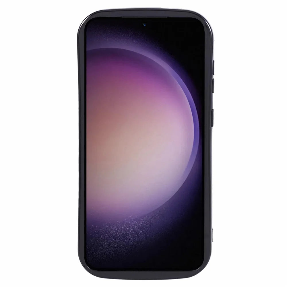 YX Series For Samsung Galaxy S23+ TPU Case Wave Shape Phone Cover (Precise Cutout) - Black - 2