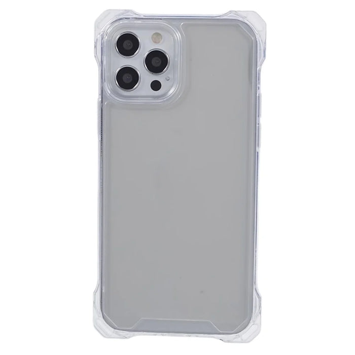 For iPhone 12 / 12 Pro Phone Case TPU+Acrylic Fall Prevention Protective Cover - Transparent - 1
