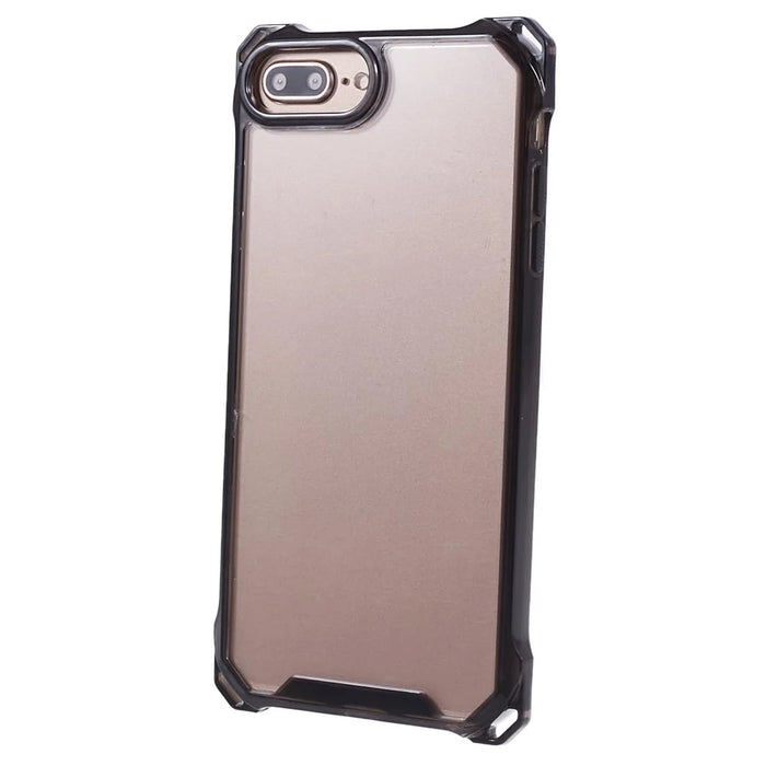 For iPhone 7 Plus / 8 Plus / 6 Plus / 6s Plus Case Four Corner Anti-Drop Phone Cover - Transparent Black - 3