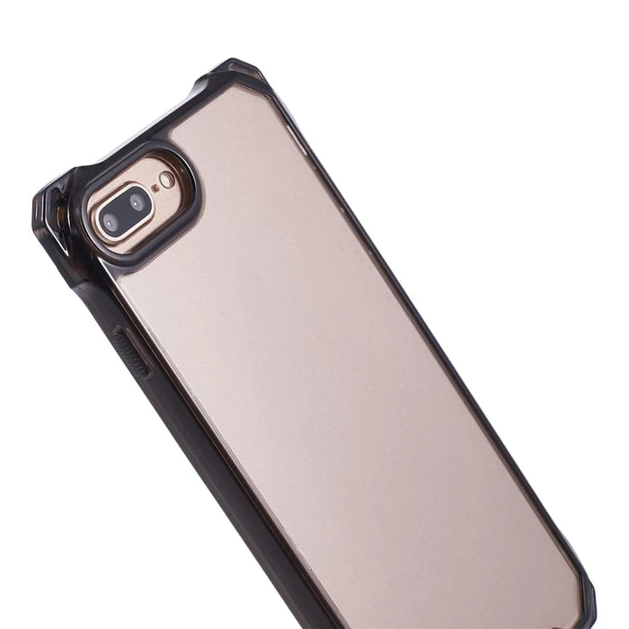 For iPhone 7 Plus / 8 Plus / 6 Plus / 6s Plus Case Four Corner Anti-Drop Phone Cover - Transparent Black - 5