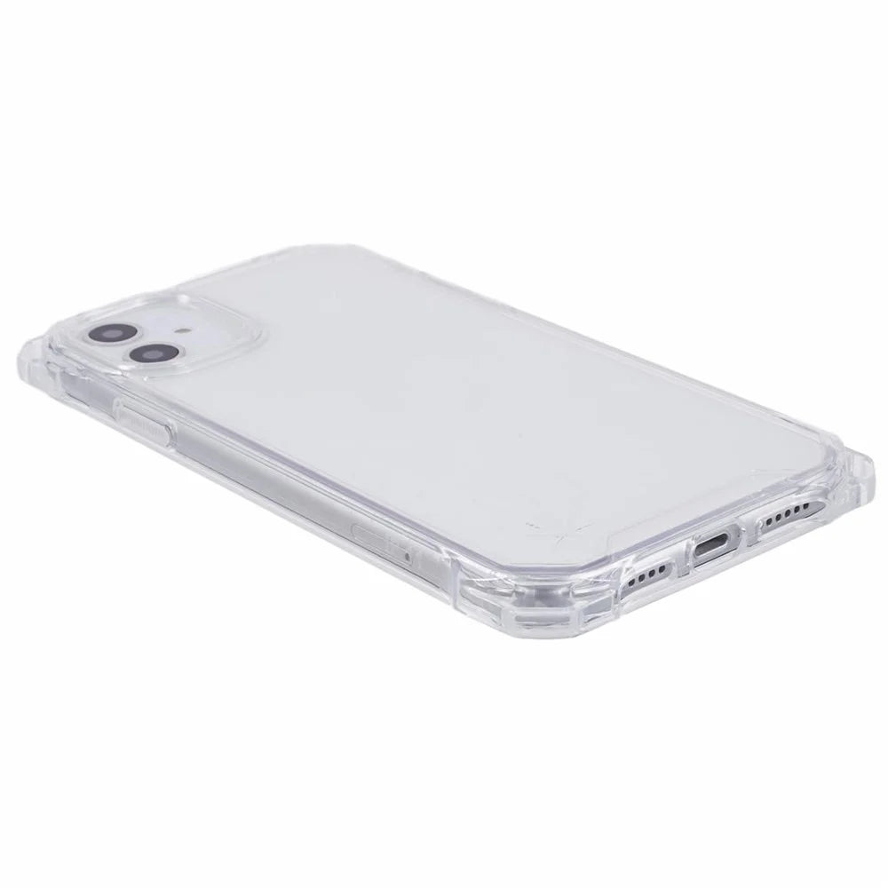 For iPhone 11 Case Reinforced Corners TPU+Acrylic Phone Guard Cover (Big Rear Lens Hole) - Transparent - 6