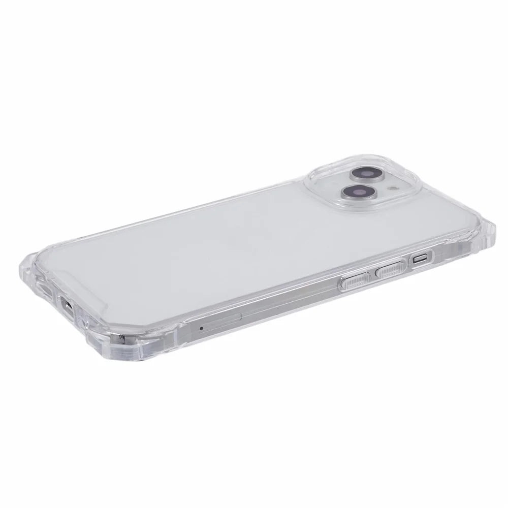 For iPhone 13 6.1 inch Slim Case Anti-Drop TPU+Acrylic Phone Cover - Transparent - 4