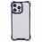 For iPhone 15 Pro Max Phone Case 4 Corner Shock Absorption Cover - Transparent Purple - 3