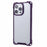 For iPhone 15 Pro Protective Case Reinforced Corner Clear Phone Cover - Transparent Purple - 1