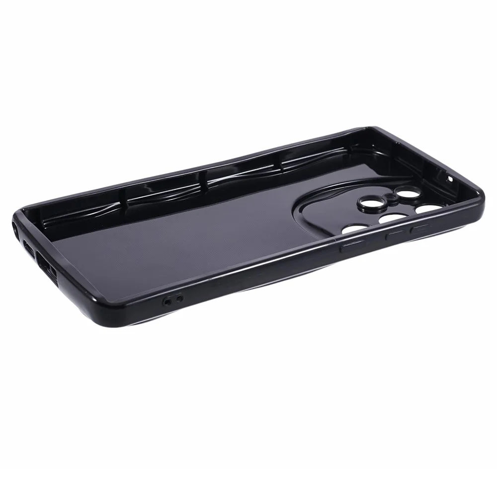 YX Series For Samsung Galaxy S21 Ultra 5G TPU Case Wave Shape Phone Cover (Precise Cutout) - Black - 4