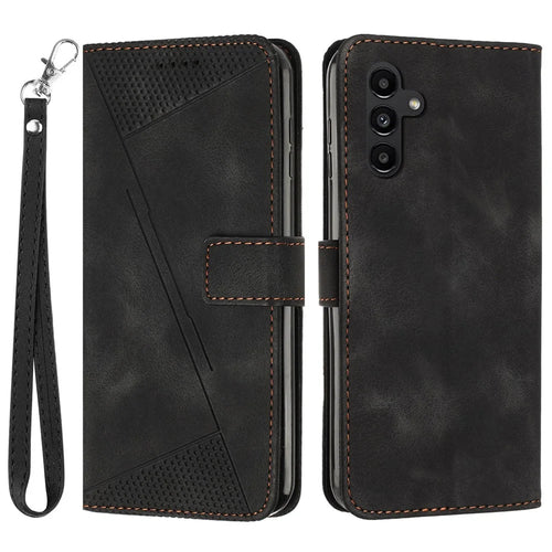 For Samsung Galaxy A15 4G Case Anti-drop PU Leather Wallet Cover - Black - 1