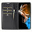 LC.IMEEKE For Samsung Galaxy S24 Case TPU+PU Leather Drop-proof Smart Phone Wallet Cover - Horizontal Stripe - 3