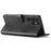 LC.IMEEKE For Samsung Galaxy S24 Ultra Case Drop-resistant Stand Leather Phone Shell Cover - Black - 4