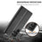 LC.IMEEKE For Samsung Galaxy S24 Ultra Case Drop-resistant Stand Leather Phone Shell Cover - Black - 5