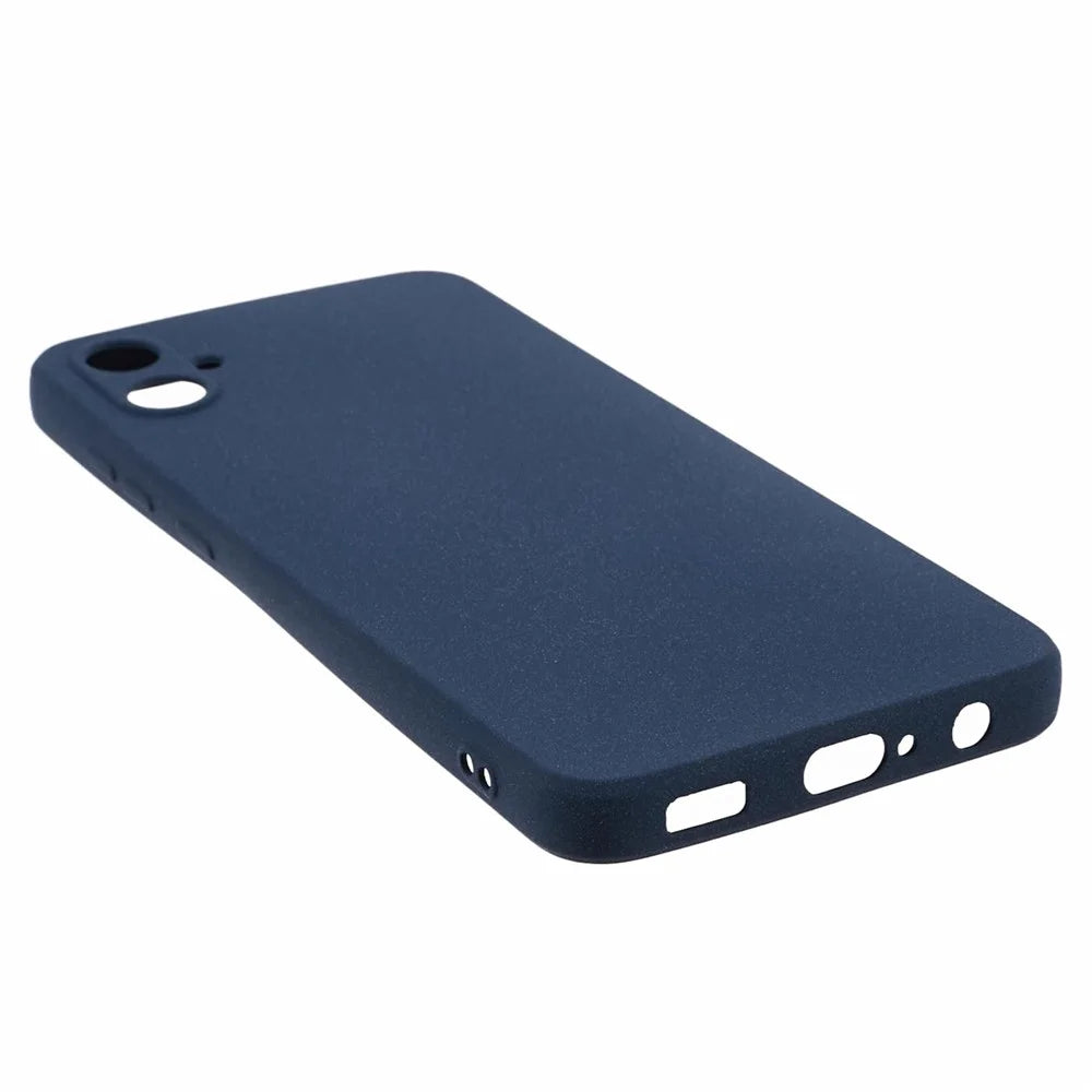 For Samsung Galaxy A05 4G Case Anti-scratch Matte TPU Back Cover - Navy Blue - 6
