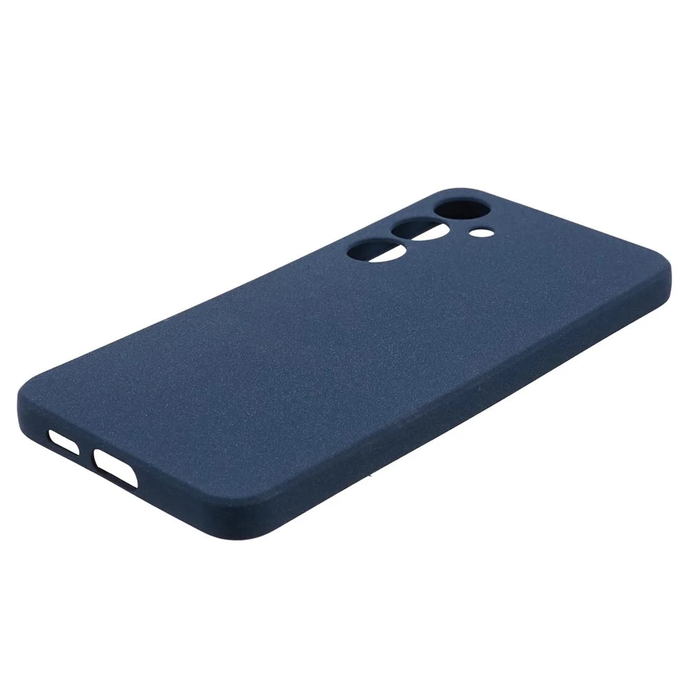For Samsung Galaxy S24+ Case Anti-drop Matte TPU Smart Phone Protector - Navy Blue - 5