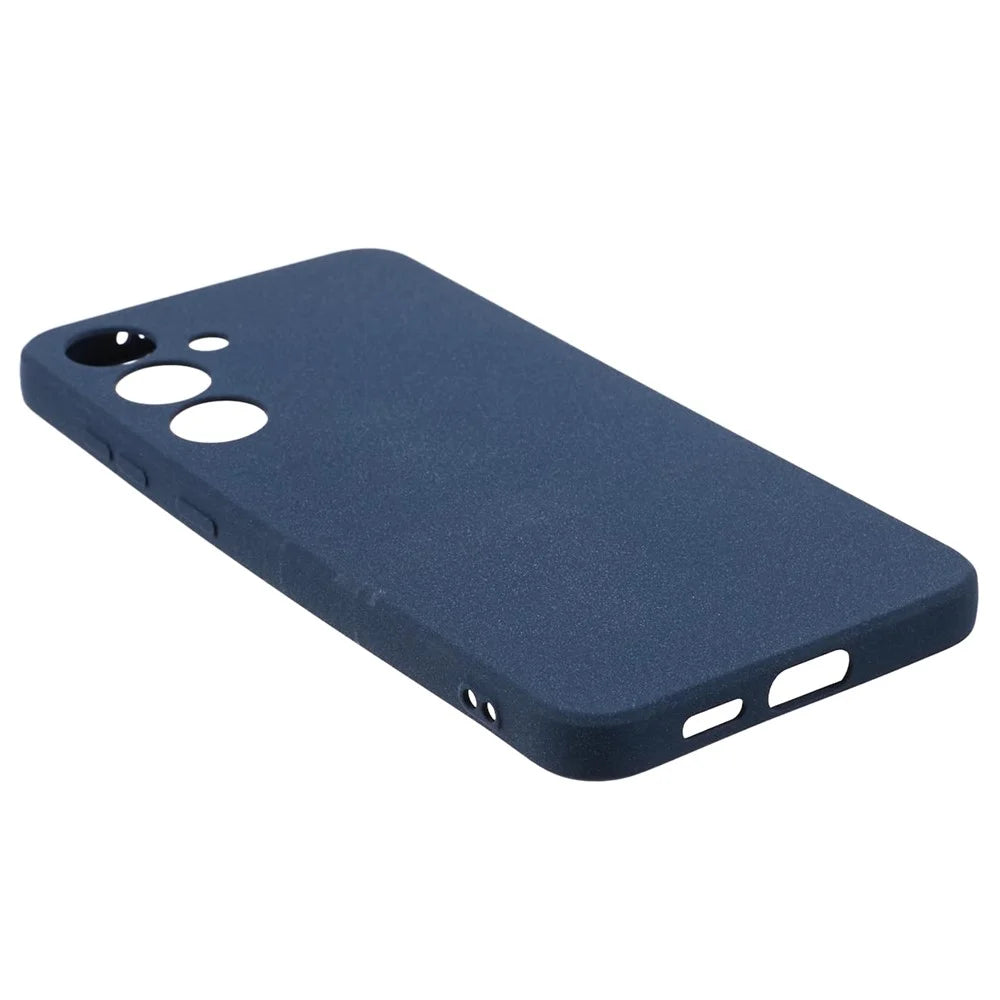 For Samsung Galaxy S24+ Case Anti-drop Matte TPU Smart Phone Protector - Navy Blue - 6