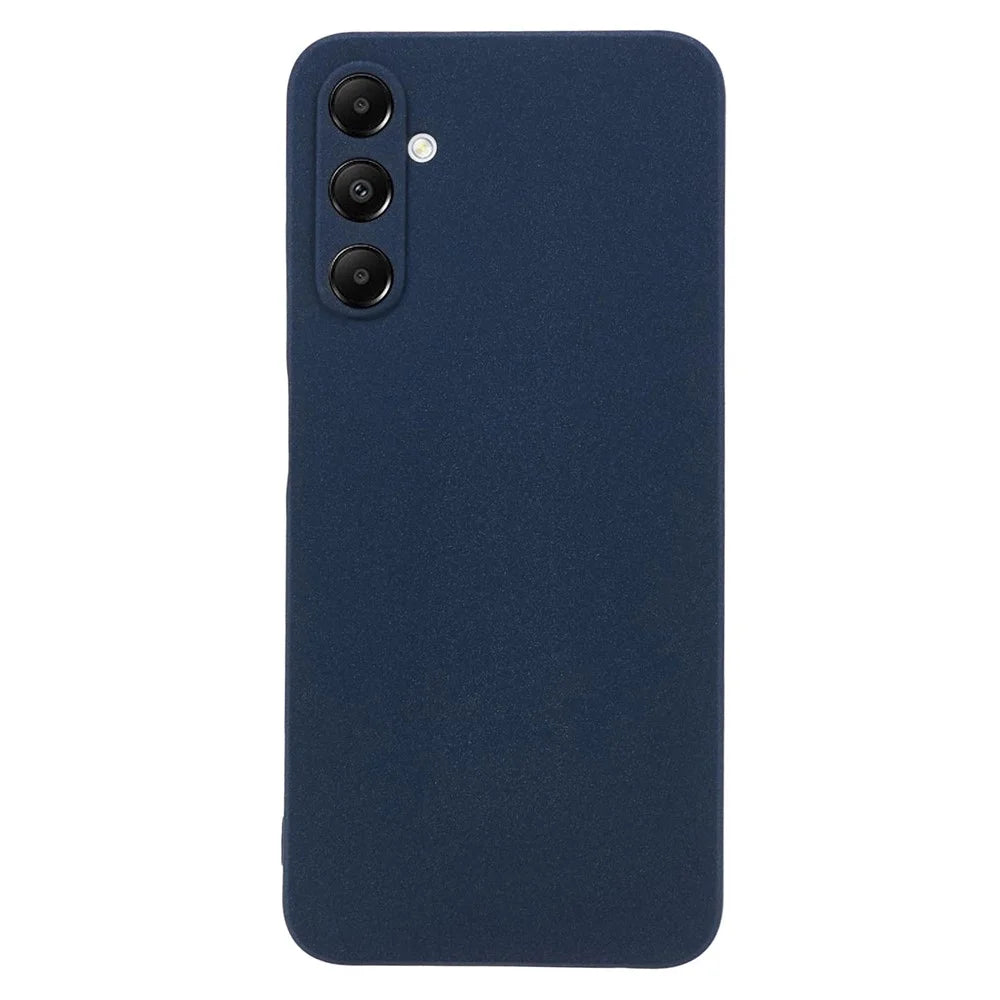 For Samsung Galaxy A05s 4G TPU Case Matte Anti-fingerprint Phone Cover - Navy Blue - 1