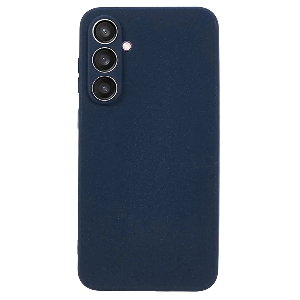 For Samsung Galaxy S23 FE Case Anti-scratch Matte TPU Phone Cover - Navy Blue - 1