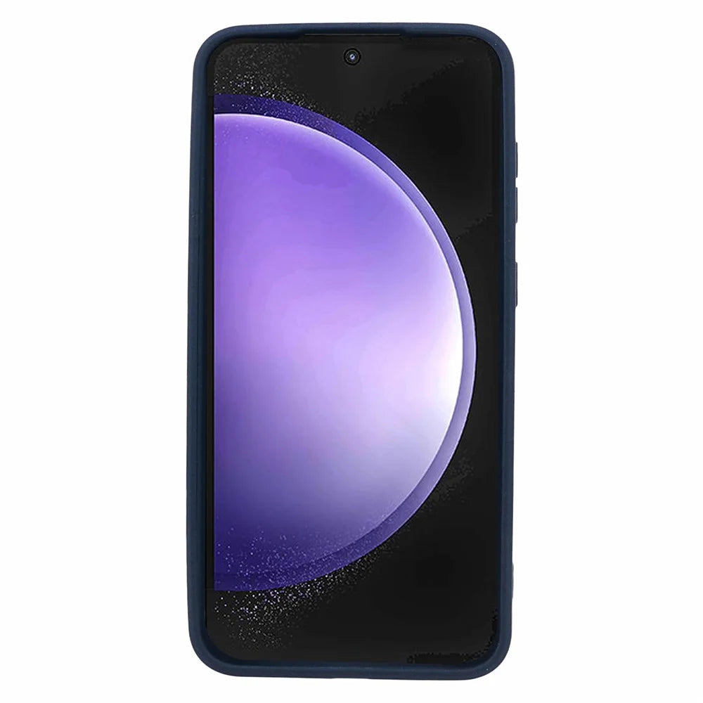 For Samsung Galaxy S23 FE Case Anti-scratch Matte TPU Phone Cover - Navy Blue - 2