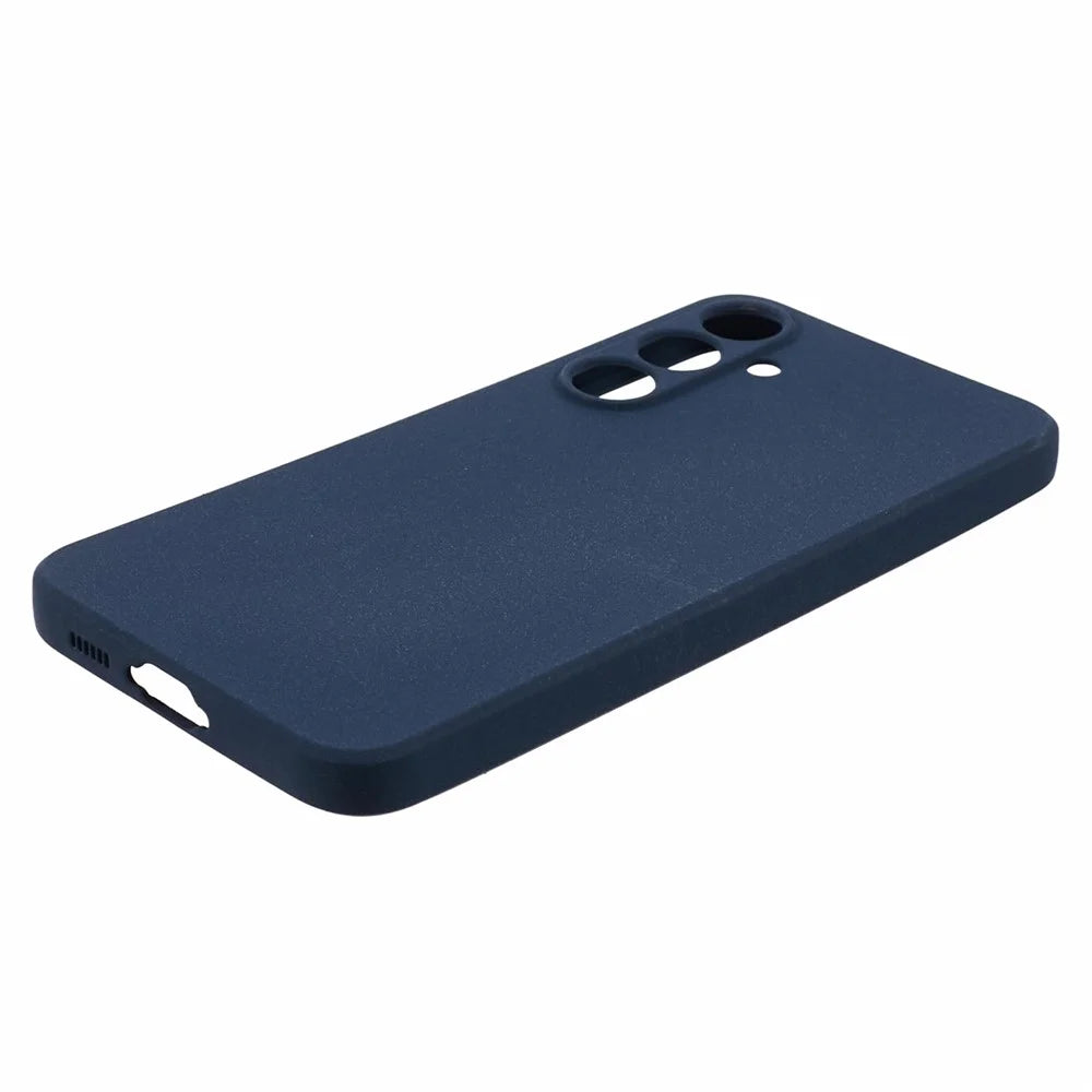 For Samsung Galaxy S23 FE Case Anti-scratch Matte TPU Phone Cover - Navy Blue - 5