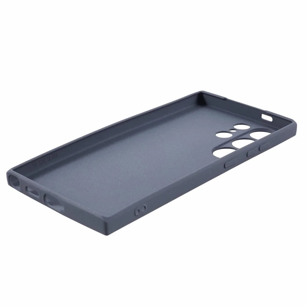For Samsung Galaxy S24 Ultra Phone Case Double-Sided Matte Design Anti-Slip Cover - Grey - 7