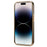 DENIOR For iPhone 14 Pro Max Case PC+TPU+Genuine Cow Leather Electroplating Phone Cover - Black - 5