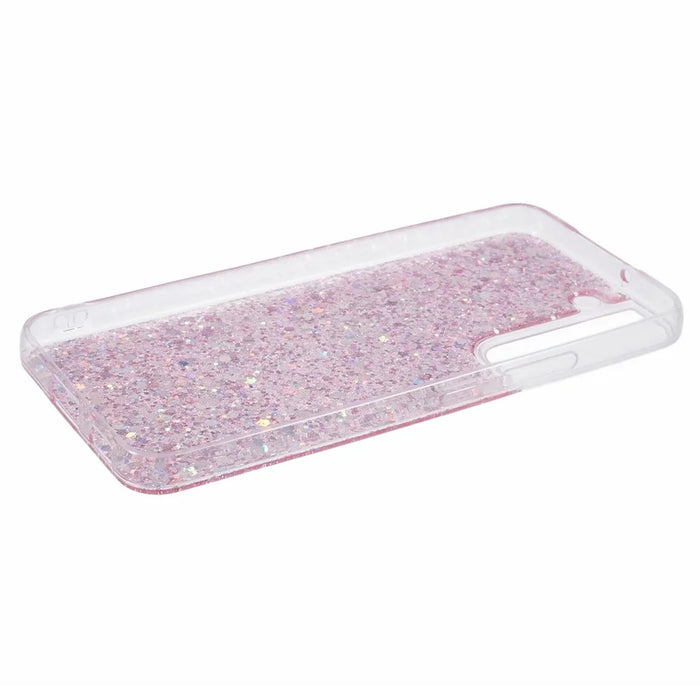 For Samsung Galaxy S22 5G Glitter Case Shiny Sparkle TPU Phone Cover - Pink - 4