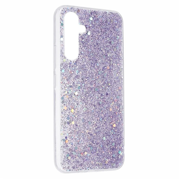 For Samsung Galaxy A54 5G Sequins Glitter Phone Case Soft TPU Back Cover - Purple - 3