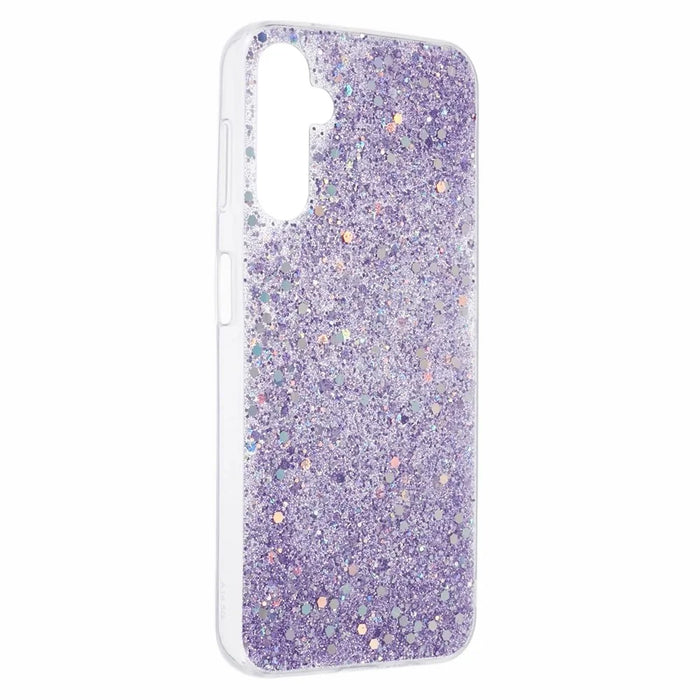 For Samsung Galaxy A14 5G / A14 4G TPU Case Bling Glitter Sequins Phone Cover - Purple - 3