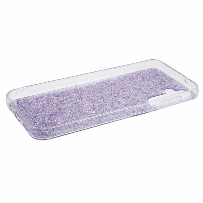For Samsung Galaxy A14 5G / A14 4G TPU Case Bling Glitter Sequins Phone Cover - Purple - 4
