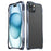 LUPHIE For iPhone 15 Plus Protective Bumper Frame Anti-scratch Metal Case - Dark Blue - 1