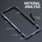 LUPHIE For iPhone 15 Plus Protective Bumper Frame Anti-scratch Metal Case - Dark Blue - 4
