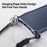 LUPHIE For iPhone 15 Plus Protective Bumper Frame Anti-scratch Metal Case - Dark Blue - 6