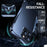 LUPHIE For iPhone 15 Pro Bumper Case Metal Scratch-resistant Protective Phone Frame Case - Dark Blue - 5