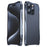 LUPHIE For iPhone 15 Pro Max Phone Bumper Frame Screw Lock Anti-drop Protective Case - Dark Blue - 1