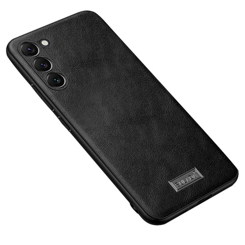SULADA For Samsung Galaxy S24 Cell Phone Cases PU Leather+TPU+PC Back Cover - Black - 1