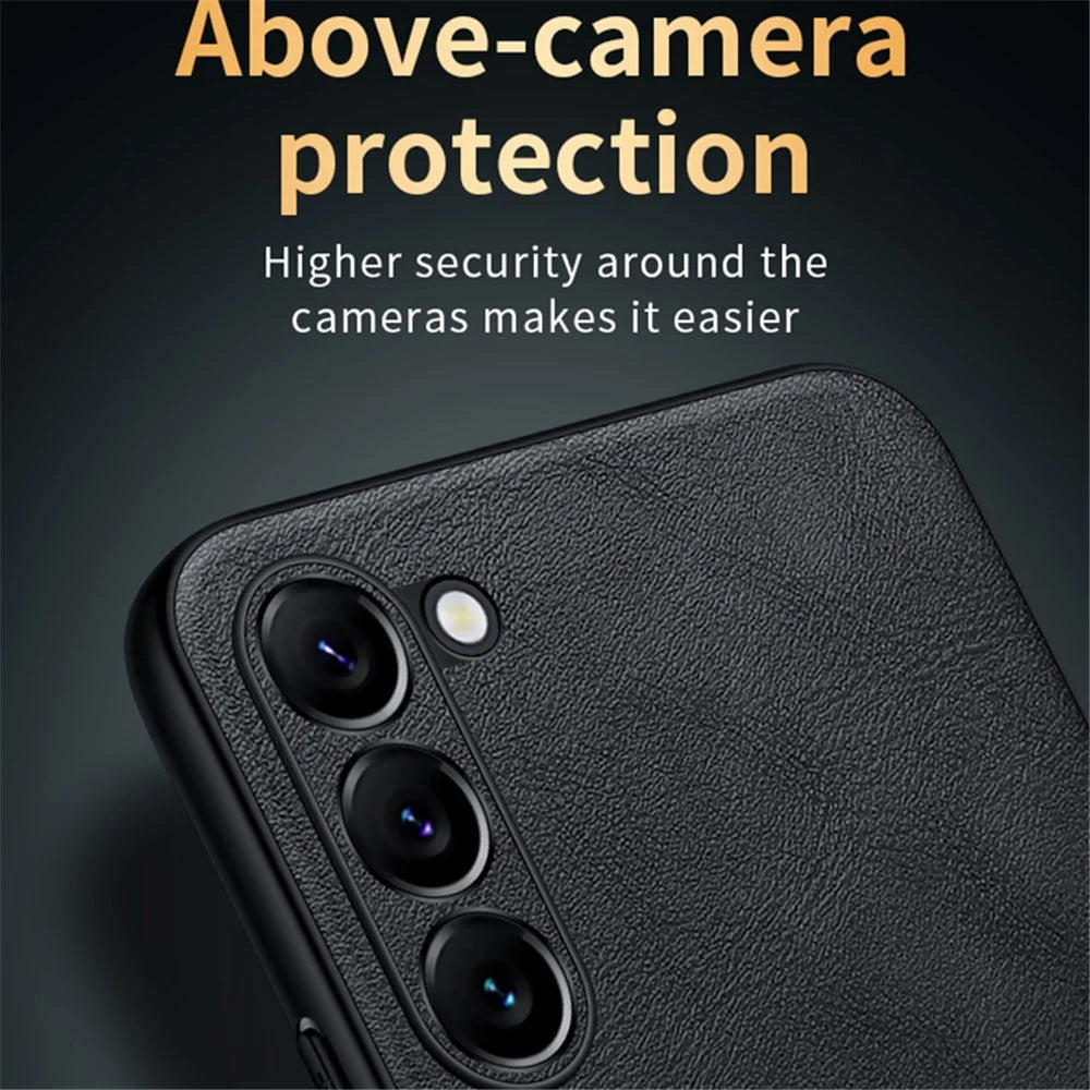 SULADA For Samsung Galaxy S24+ Cell Phone Cases PU Leather+TPU+PC Anti-drop Cover - Blue - 7