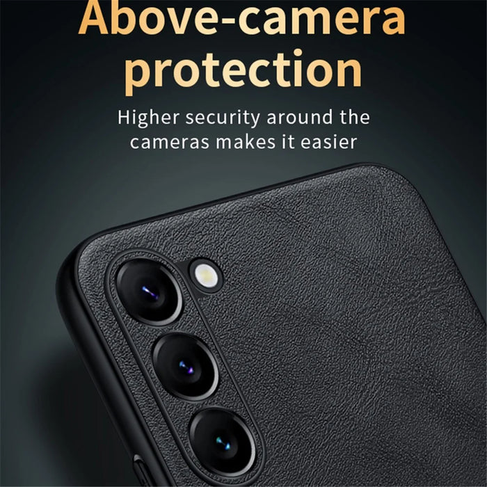 SULADA For Samsung Galaxy S24+ Cell Phone Cases PU Leather+TPU+PC Anti-drop Cover - Blue - 7
