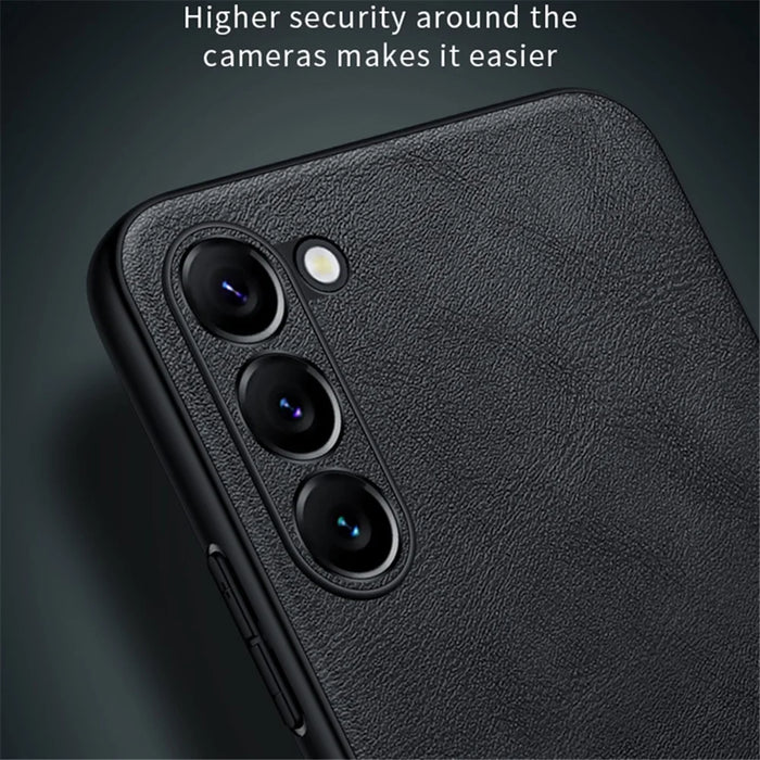 SULADA Cell Phone Cases for Samsung Galaxy S24 Ultra PU Leather+TPU+PC Cover - Black - 6
