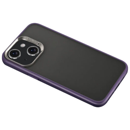 SULADA For iPhone 15 Case PC+TPU Matte Skin-touch Phone Cover - Purple - 1