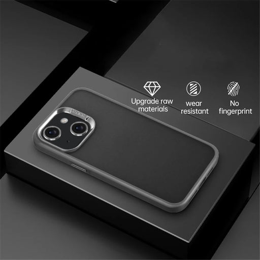 SULADA For iPhone 15 Plus Case PC+TPU Skin-touch Cell Phone Shell - Grey - 2