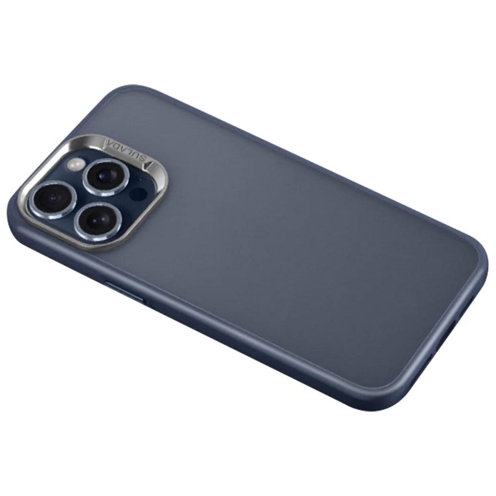 SULADA For iPhone 15 Pro Case Anti-fall PC+TPU Phone Back Shell - Blue - 1