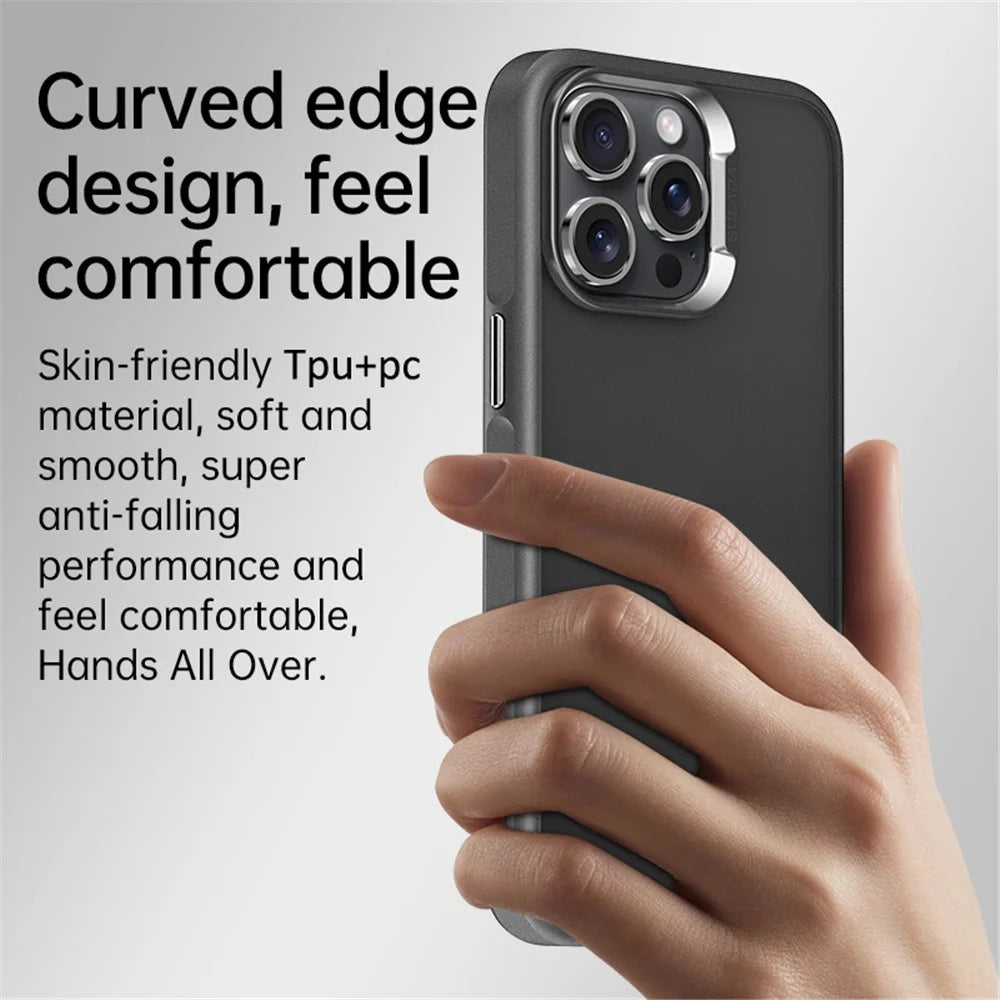 SULADA For iPhone 15 Pro Case Anti-fall PC+TPU Phone Back Shell - Blue - 5